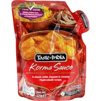 taste of indiataste of india indian korma simmer sauce425g