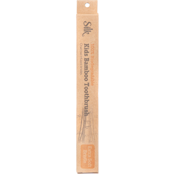 Silk 100% Biodegradable Kids Extra Soft Bristle Bamboo Toothbrush