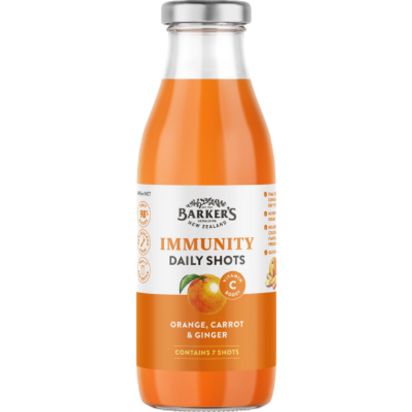 Barker's Orange Carrot & Ginger Immunity Daily Shots 490ml