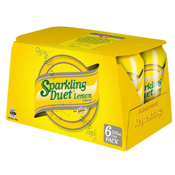 sparkling duetsparkling duet soft drink lemon6pack