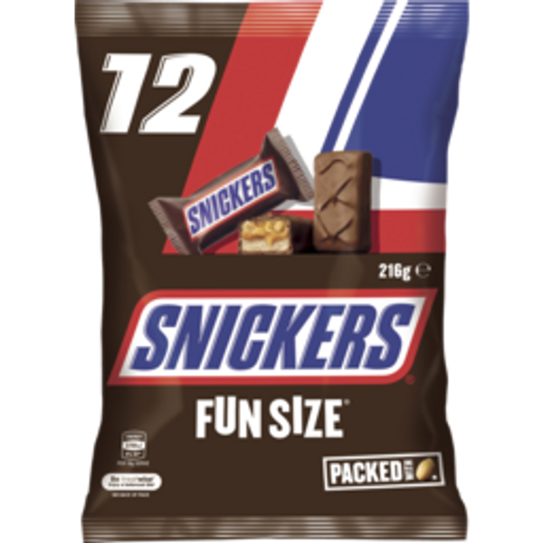 Snickers Chocolate Fun Size 12 Pack 