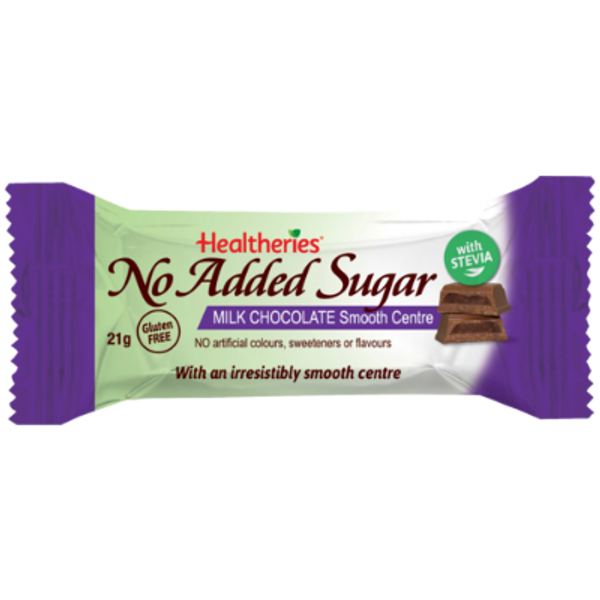 Healtheries Sugarfree Milk Chocolate Bar 21g