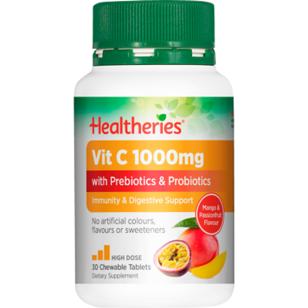 Healtheries Vit C 1000mg Chewable Tablets 30pk
