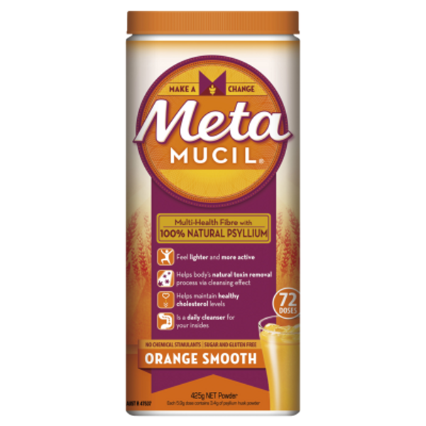 Metamucil Orange Smooth Daily Fibre Supplement 72ea