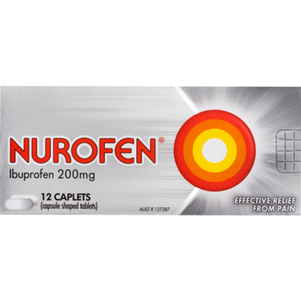 Nurofen Ibuprofen Caplets 12pk