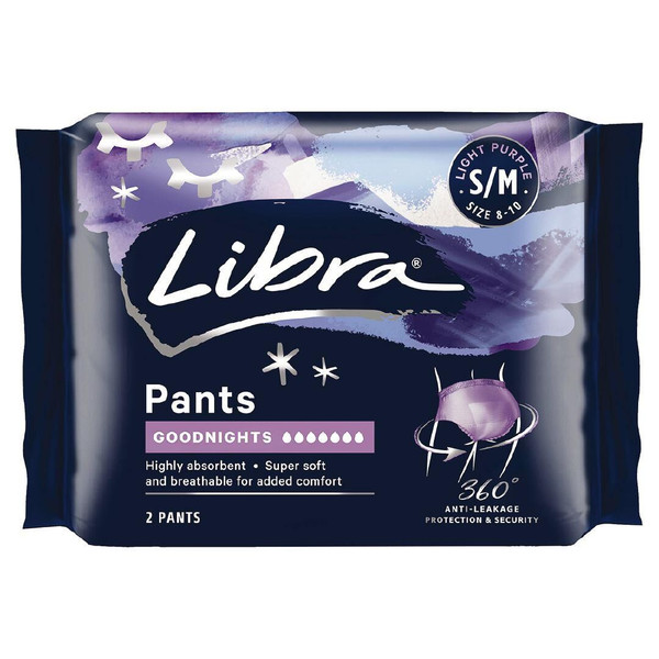 Libra Pants Goodnights Medium 2 Pack