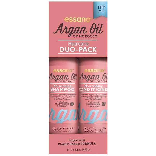 Essano Argan Oil Shampoo and Conditioner Travel Pack 2 x 50ml