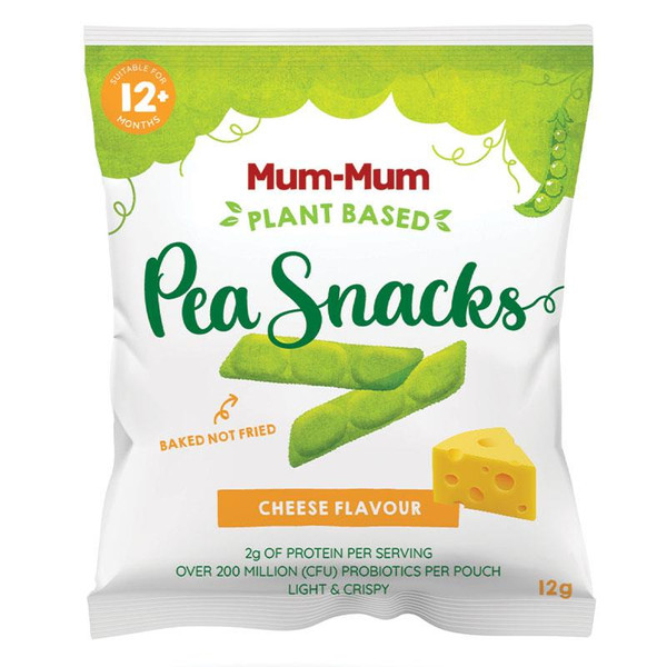 mum-mum pea snacks cheese 12g
