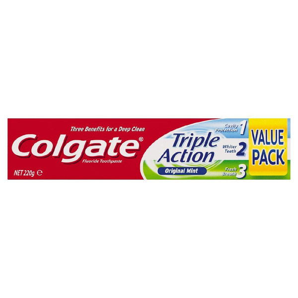 Colgate Triple Action Toothpaste 220g