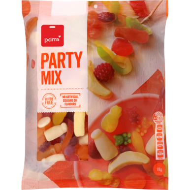 Pams Party Mix Confectionery 1kg - SPOIL.co.nz