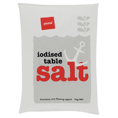 Pams Iodised Table Salt Seasoning 1kg - SPOIL.co.nz
