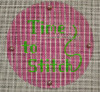 AK6 Cheryl Schaeffer And Annie Lee Designs 18 Mesh 4" Time to Stitch Clock