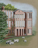7200 Leigh Designs Hatton Hall 18 Mesh 11' X 14" Manor Born Canvas Only Inquire If Stitch Guide Is Available