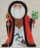 8333 Holly Hills Santa 5" x 6" 18 Mesh Leigh Designs  Russian Santa Canvas Only Inquire If Stitch Guide Is Available