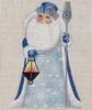 8332 Northern Light Santa 5" x 6" 18 Mesh Leigh Designs  Russian Santa Canvas Only Inquire If Stitch Guide Is Available
