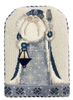8332 Northern Light Santa 5" x 6" 18 Mesh Leigh Designs  Russian Santa Canvas Only Inquire If Stitch Guide Is Available