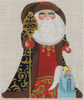 8334 Littlest Angel Santa 5" x 6" 18 Mesh Leigh Designs  Russian Santa Canvas Only Inquire If Stitch Guide Is Available