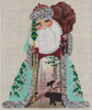 8335 Bearing Gifts Santa 5" x 6" 18 Mesh Leigh Designs  Russian Santa Canvas Only Inquire If Stitch Guide Is Available