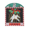 Twelve Days of Christmas w/Arch C12B  Two Turtle Doves Shelly Tribbey Designs 4.25 X 5.25 18 Mesh
