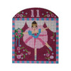 Twelve Days of Christmas w/Arch C12L Eleven Ladies Dancing Shelly Tribbey Designs 4.25X5.25 18 Mesh