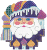 Santa Head C38Q Russian Santa Shelly Tribbey Designs 4.5 X 5 18 Mesh