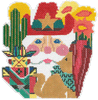 Santa Head C39A Southwester Santa Shelly Tribbey Designs 4.75 X 5.25 18 Mesh