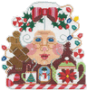 Santa Head C39B Mrs. Santa Claus Santa Shelly Tribbey Designs 6 X 6 18 Mesh