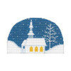 Christmas Ornament C303 Church Silhouette 5X3.25 18 Mesh Shelly Tribbey Designs