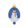 Christmas Ornament C354 Snowman  2.5X4.5 18 Mesh Shelly Tribbey Designs