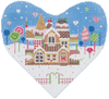 Christmas Larger Design C418 Heart-Shaped Sweets Manor 7X6.5 18 Mesh Shelly Tribbey Designs