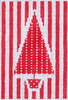 Christmas Ornament C525 Red & White Tree C 3 X 4.5 18 Mesh Shelly Tribbey Designs