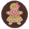 Christmas Ornament C674 Holiday Girl Cookie 18 Mesh Shelly Tribbey Designs