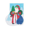 Christmas Mini-Sock C232 Greenery Santa Shelly Tribbey Designs 4X5 18 Mesh
