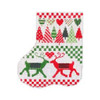 Christmas Mini-Sock C412 Red And Green Folk Shelly Tribbey Designs 4X5 18 Mesh