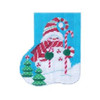 Christmas Mini-Sock C742 Peppermint Snowman Shelly Tribbey Designs 4X5 18 Mesh