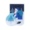 Christmas Mini-Sock C899 Crystal Blue Santa Shelly Tribbey Designs 4X5 18 Mesh