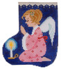 Christmas Mini-Sock C996 Praying Angel Shelly Tribbey Designs 4X5 18 Mesh