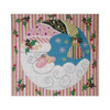 Christmas Larger Design C420 Profile Santa  Shelly Tribbey Designs 10X9.25 18 Mesh