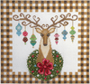 Christmas Larger Design C935 Elegant Reindeer Shelly Tribbey Designs 18 Mesh