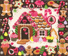 Christmas Larger Design C902 Sugar And Spice Gingerbread House 14X12 18 Mesh Shelly Tribbey Designs