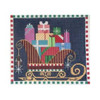 Christmas Larger Design C916 Santa's Gift Sled Shelly Tribbey Designs 7.25x6.75 18 Mesh