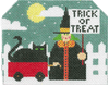 Halloween H25 Trick Or Treat Witch 4.25X4.75 13 Mesh Shelly Tribbey Designs