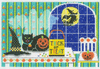 Halloween H204 Ready for Halloween 8.75X6 18 Mesh Shelly Tribbey Designs