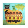 Halloween H210 Kitty Kitty-Jack-O-Lantern 10.5" SQ 18 Mesh Shelly Tribbey Designs