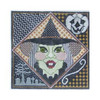 Halloween H340 Scenic Witch 7.5" SQ 18 Mesh Shelly Tribbey Designs