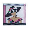 Floral FL25 lt's All About the Hat Shelly Tribbey Designs 11.5X10.5 18 Mesh