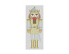 NUTCRACKER 4317 Susan Roberts Needlepoint SILVER AND GOLD KING 6.5" High 18 MESH