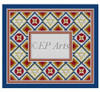 EP0137 Mt Carmel, navy, tallis #13 Mesh Susan Roberts Needlepoint