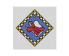 ORNAMENT MH4202 Susan Roberts Needlepoint Stained Glass, Angel 4" Dimond 18 Mesh