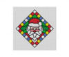ORNAMENT MH4201 Susan Roberts Needlepoint STAINED GLASS, SANTA 4" Diamond 18 Mesh